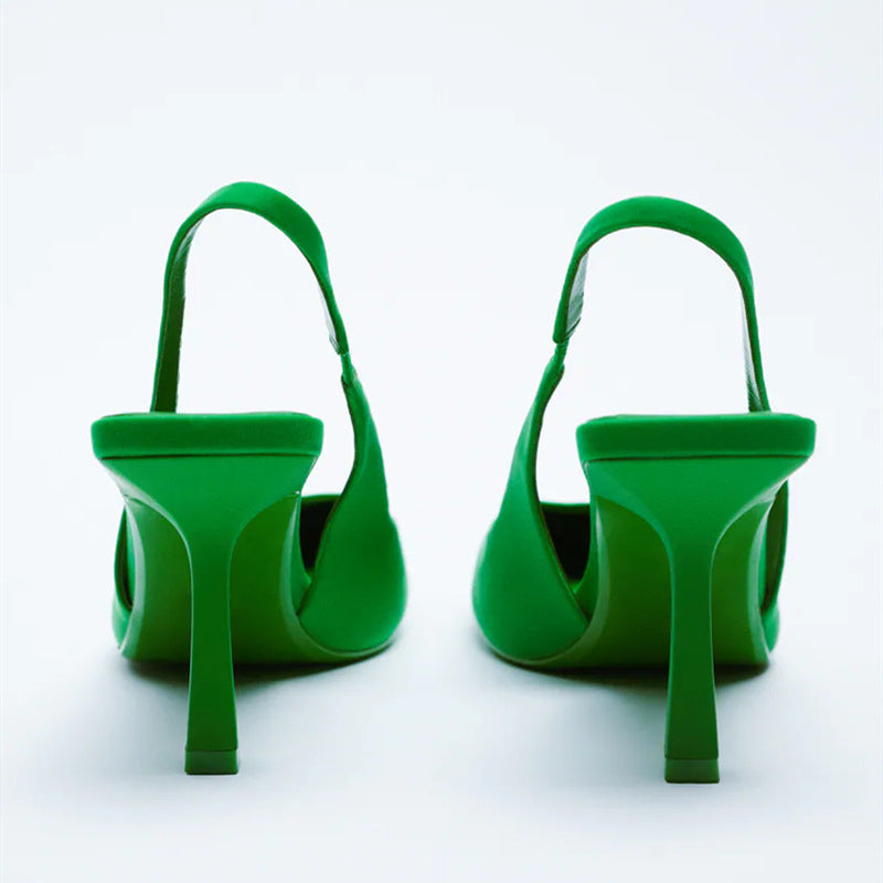 Women Elegant Slingback Pumps with Pointed Design and Comfortable Outsole Ivyshape