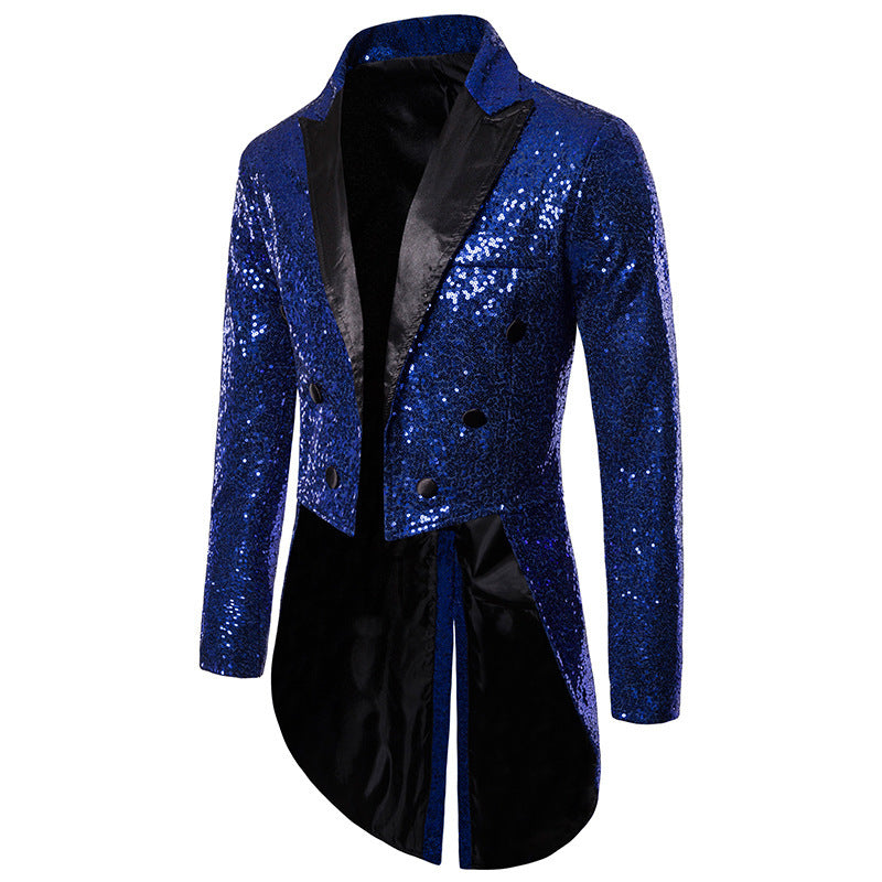 Men's glamorous sequin blazer with exclusive design Ivyshape