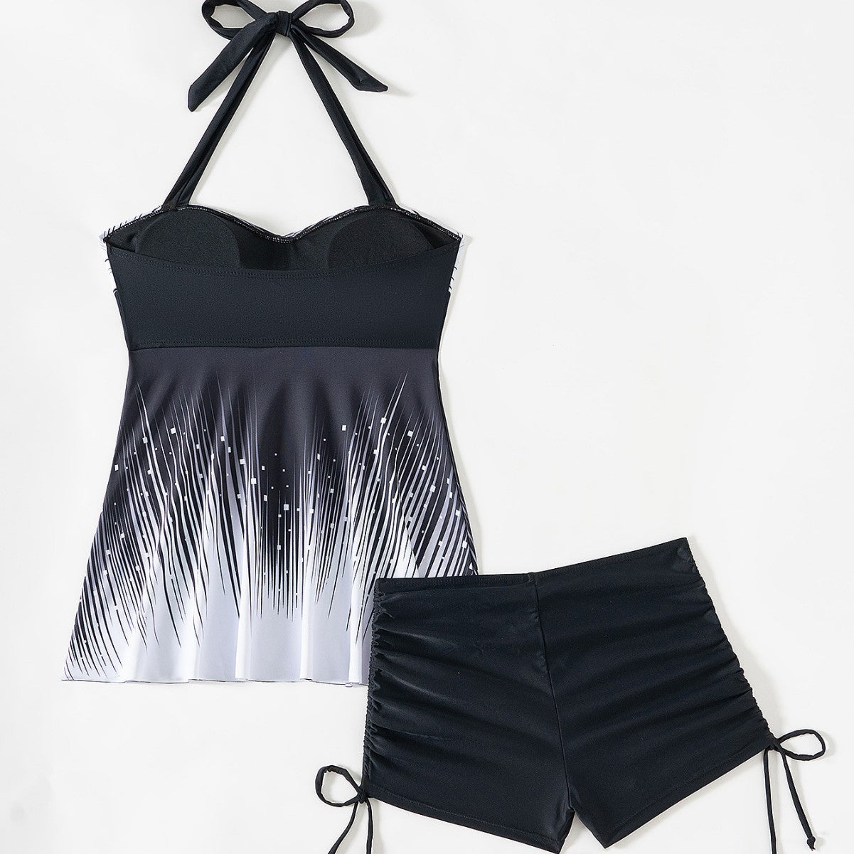 Ladies' tankini set with figure-flattering top and high-cut shorts Ivyshape