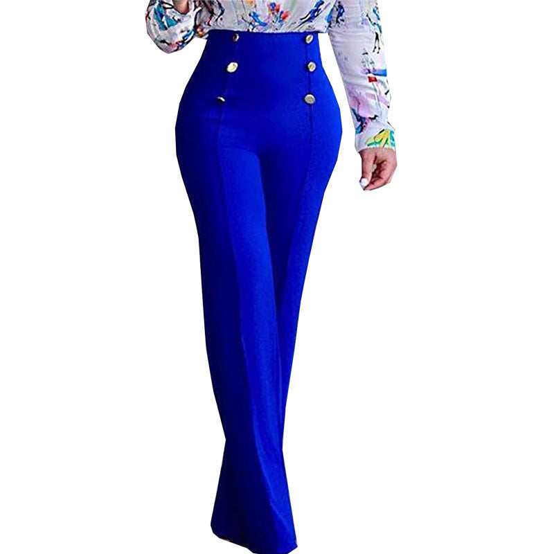Ladies High-Waisted Tailored Trousers Ivyshape