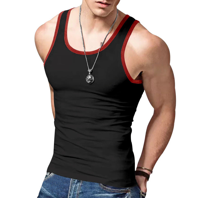 Men's Athletic Sleeveless Tank Top made of Breathable Material Ivyshape