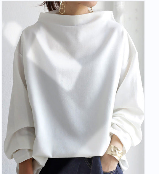 Women oversized pullover with special collar and casual cut Ivyshape