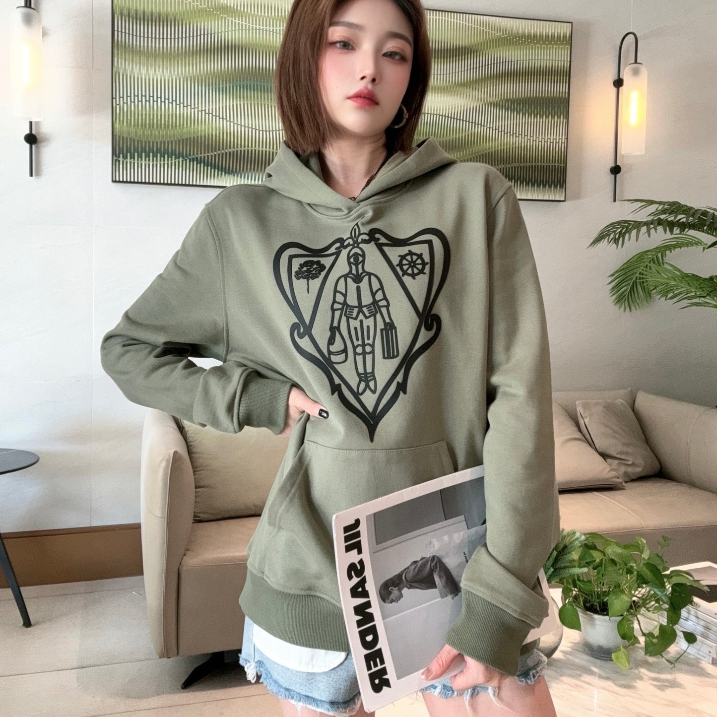 IvyShape | Hooded Long Sleeve Autumn Winter Sweatshirt