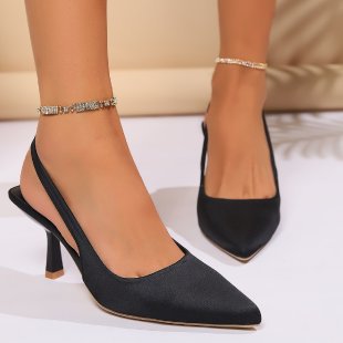 Women's Slingback High Heels with elegant pointed design and comfortable heel Ivyshape