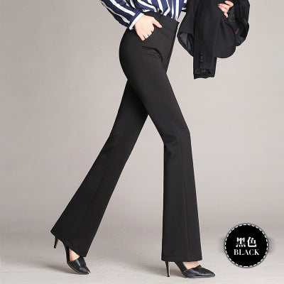 IvyShape | Sleek Straight High Waist Work Pants for Women