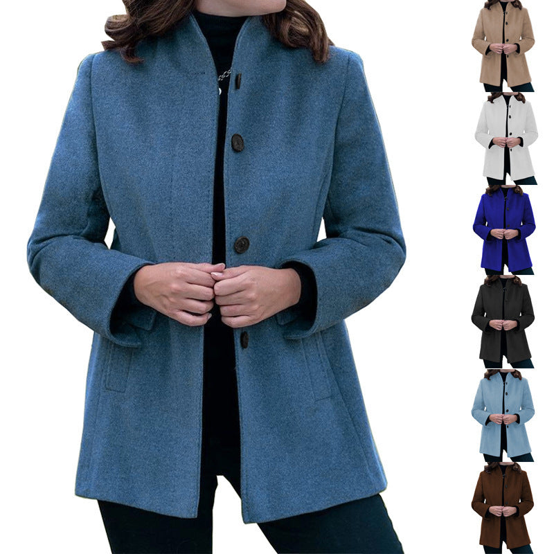 Women's wool coat with narrow cut Ivyshape