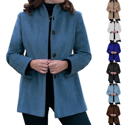 Women's wool coat with narrow cut Ivyshape