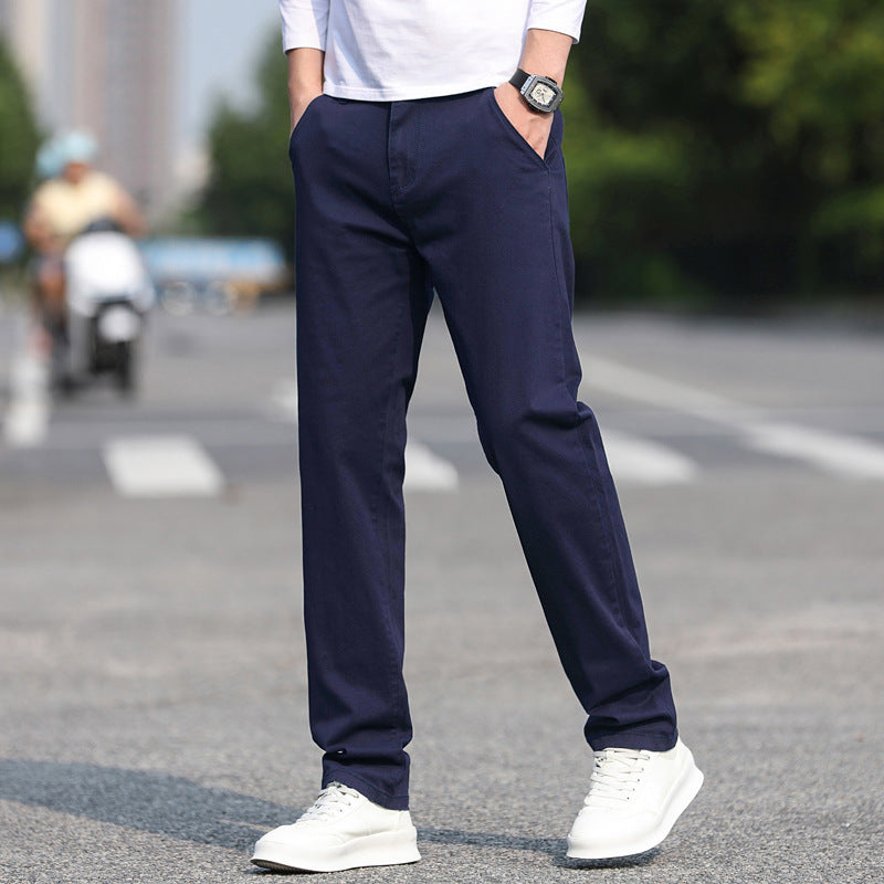 Men's chinos with a slim fit and elastic waistband Ivyshape