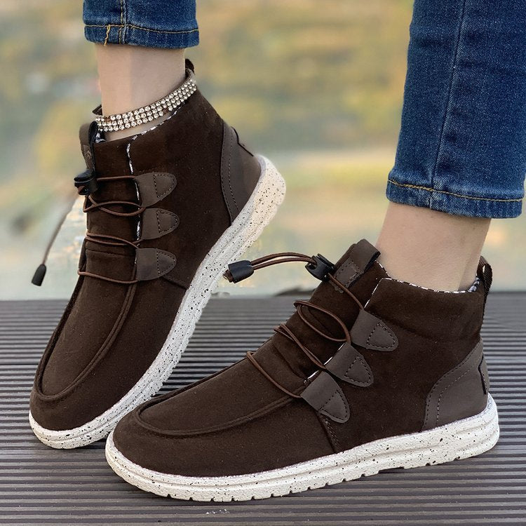 Women's sneakers with elastic lacing system and non-slip sole Ivyshape