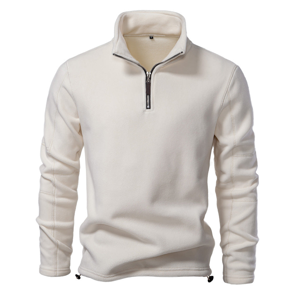 Men's microfleece pullover with half zip Ivyshape