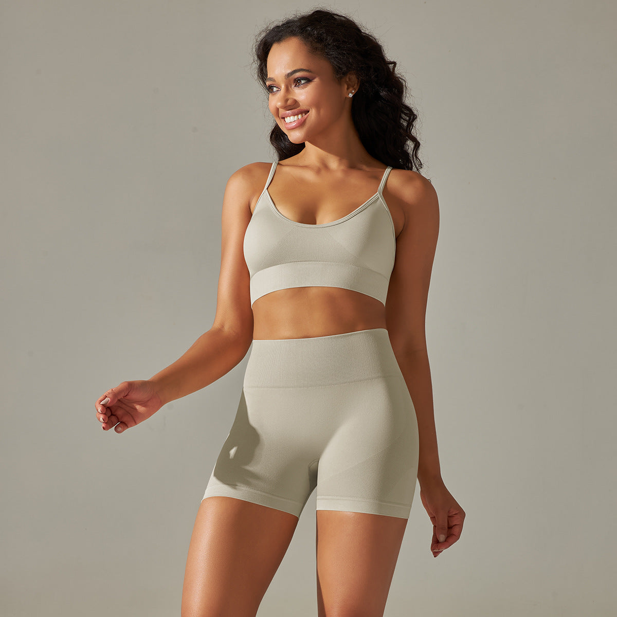 Women's Sports Bra and Shorts Set Ivyshape