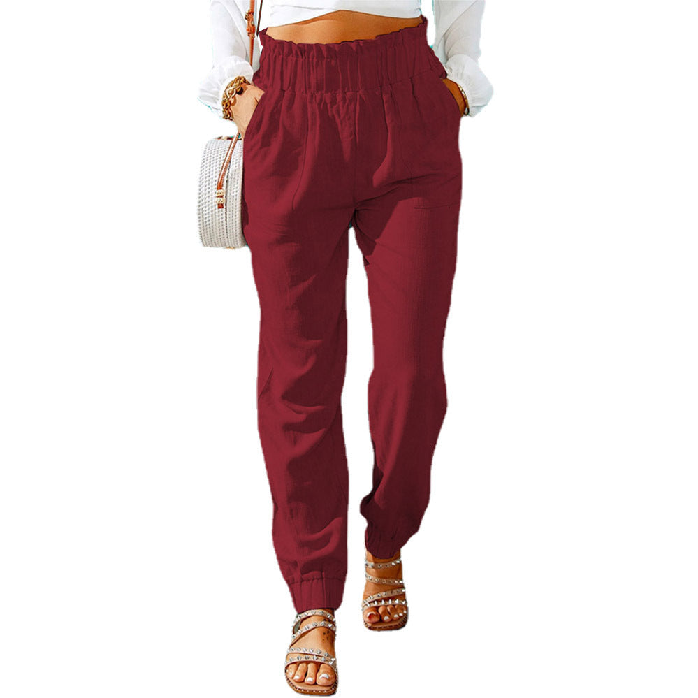 Women's Jogging Pants with Elastic Waistband Ivyshape