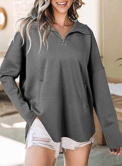 Women's casual sweatshirt with zipper Ivyshape