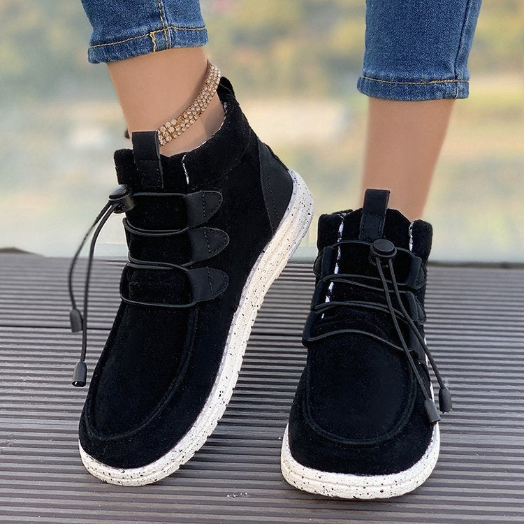 Women's sneakers with elastic lacing system and non-slip sole Ivyshape