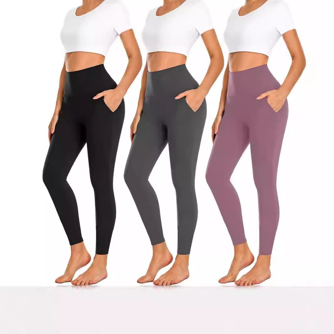 Ladies High-Waisted Sports Leggings with Practical Pockets Ivyshape