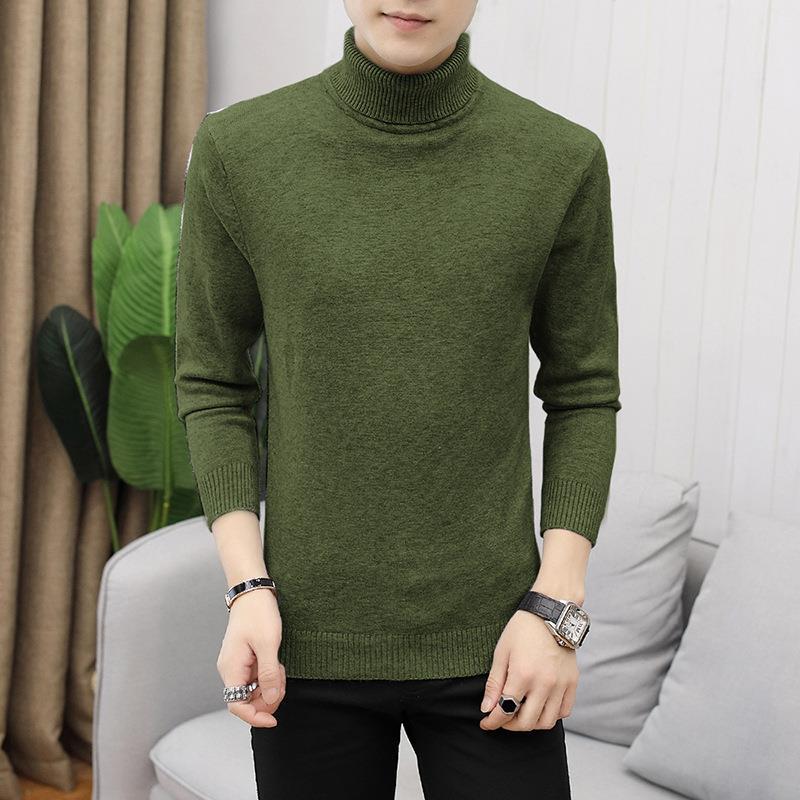 Men's turtleneck sweater made of soft merino wool Ivyshape