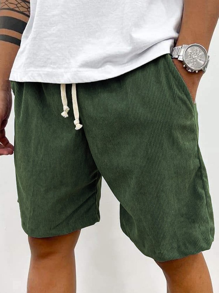 IvyShape Fashion | Men's Casual Drawstring Cord Shorts