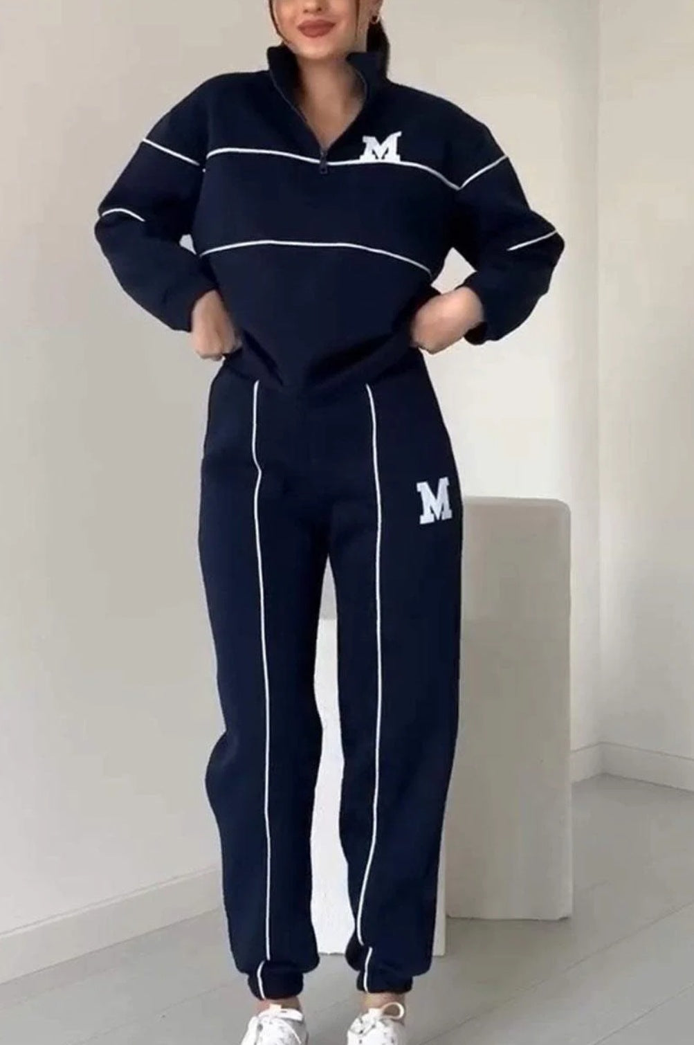 Ivyshape | Sweatshirt Long Pants Sportswear Set