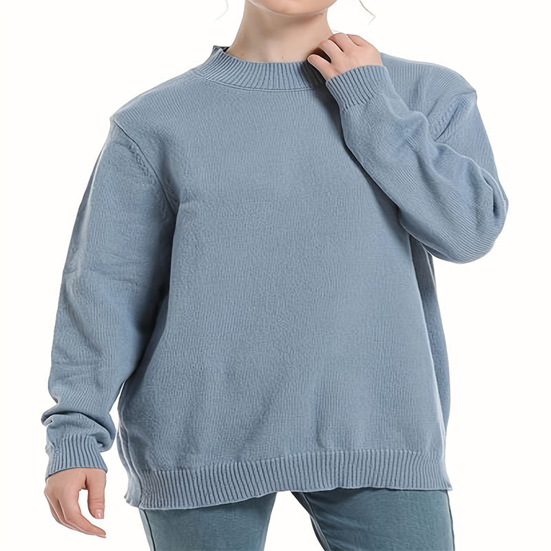 IvyShape | Comfortable Commuter Round Neck Knitted Sweater