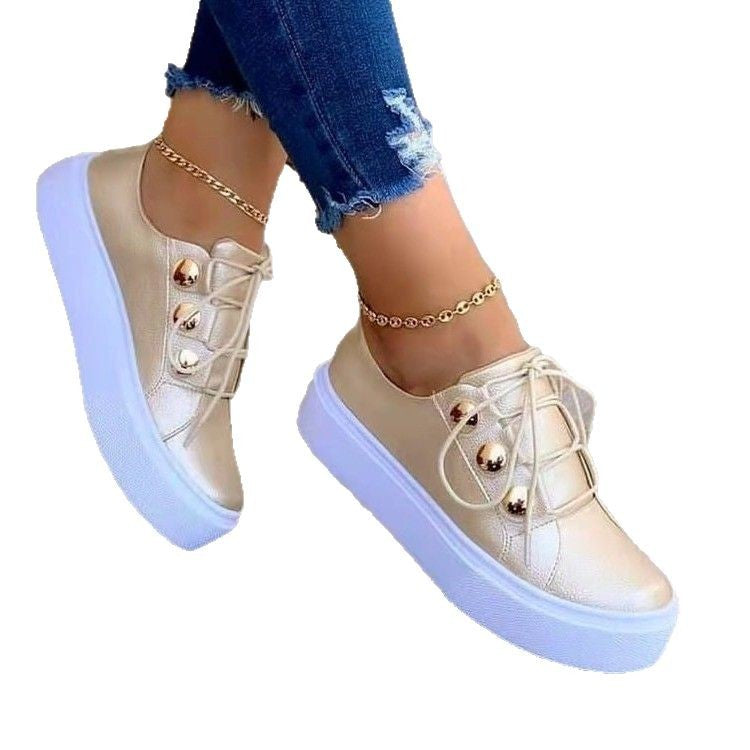 Women’s fashionable sneaker with high platform Ivyshape