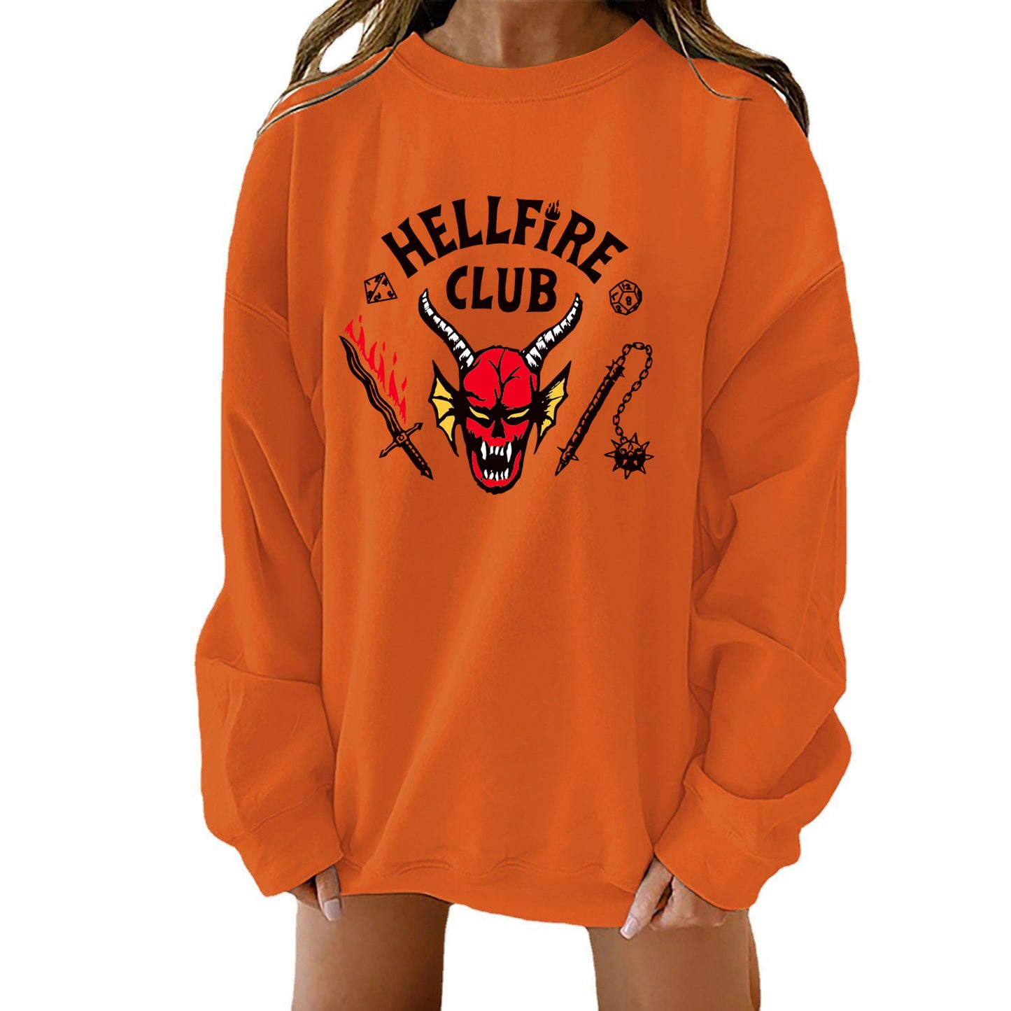 Women's sweatshirt with iconic fantasy motif and oversized cut Ivyshape