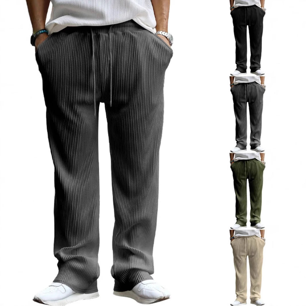 Women's Relaxed Fit Pleated Wide Trousers Ivyshape