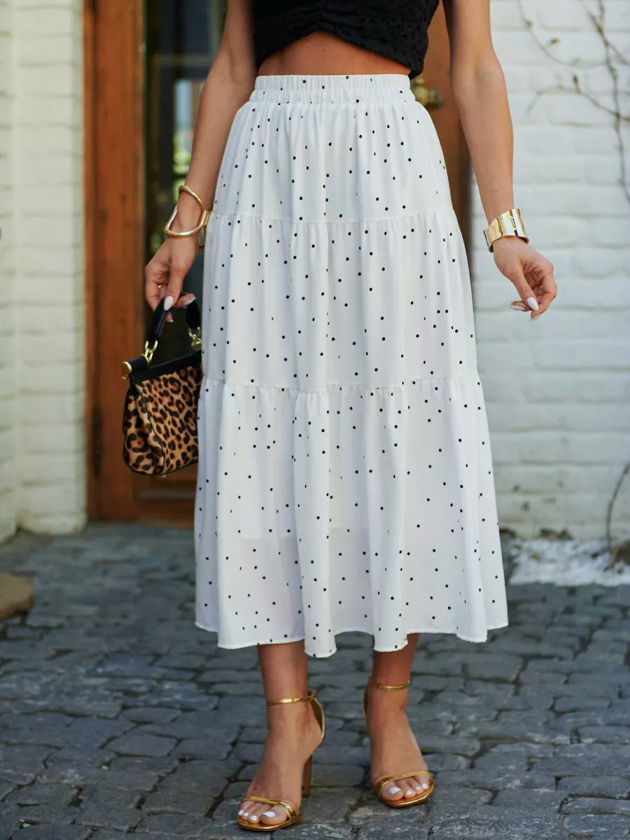 Women's Flowing Floral Print Midi Skirt Ivyshape