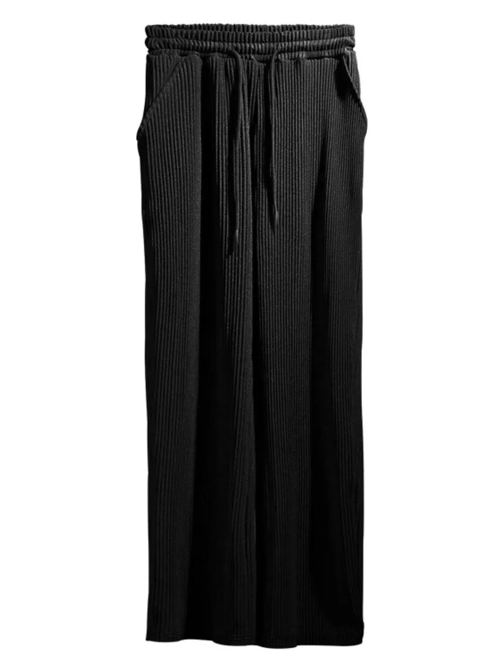 Women's Relaxed Fit Pleated Wide Trousers Ivyshape