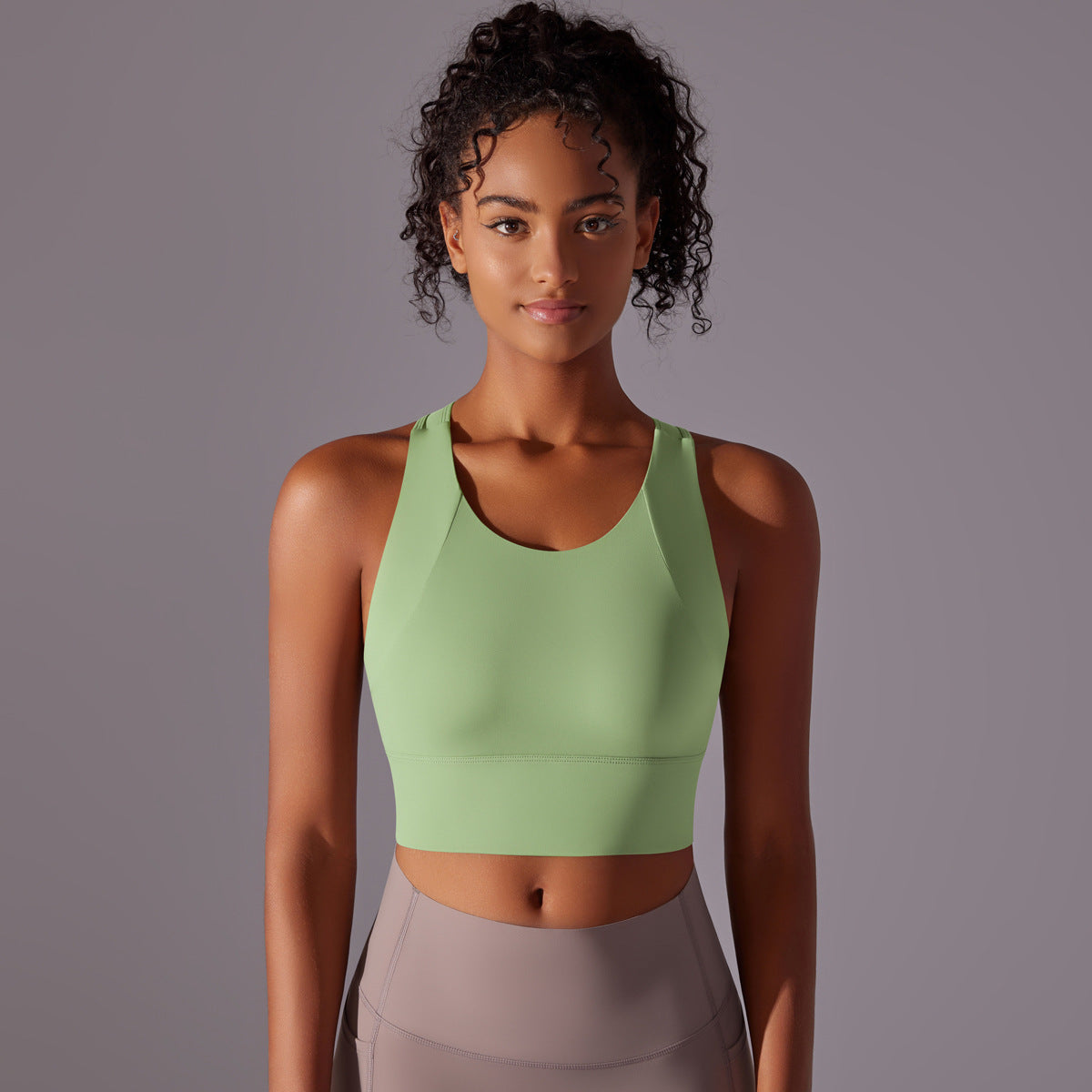 Ladies Sport Bra with seamless construction and breathable material Ivyshape
