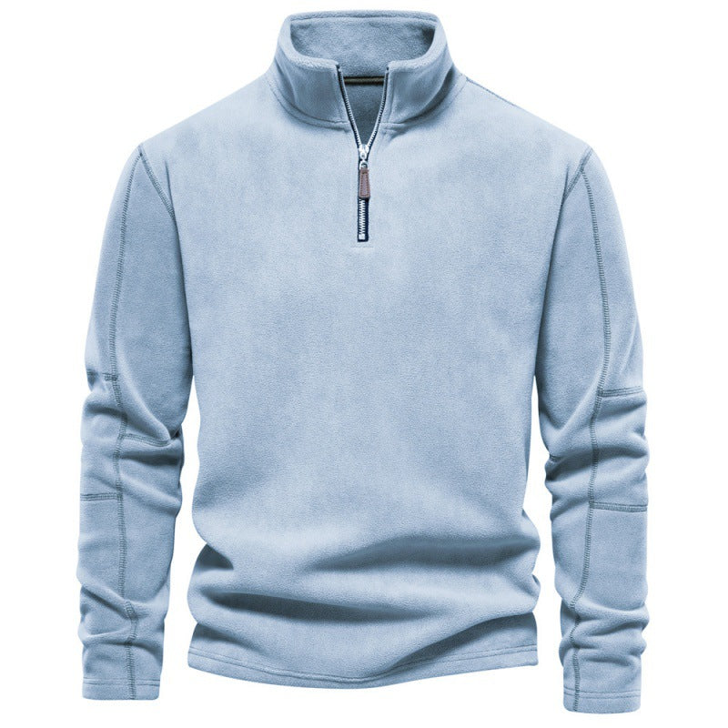 Men's microfleece pullover with half zip Ivyshape