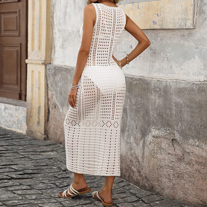 Women figure-hugging crochet dress in modern Boho style Ivyshape