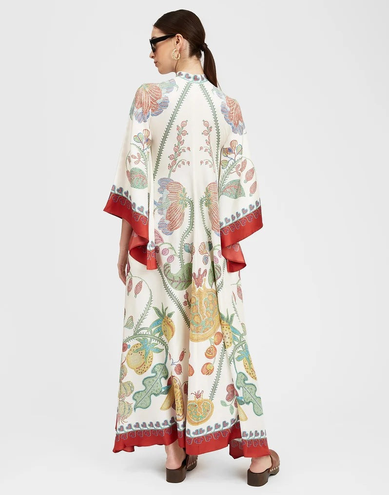 Ivyshape | Printed Three-Quarter Sleeve Dress