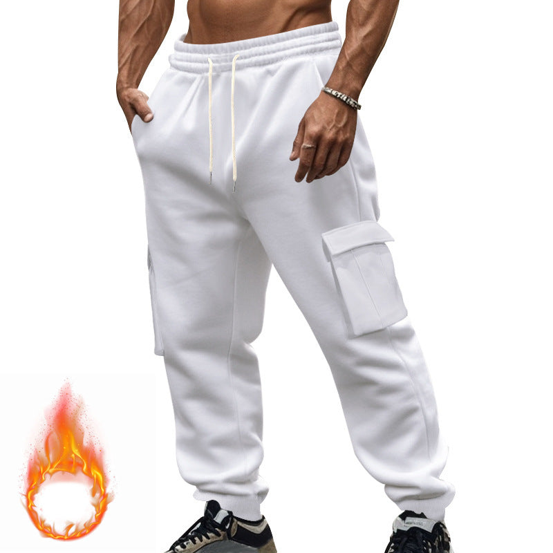 Men's cargo jogging pants with practical side pockets and adjustable drawstring Ivyshape