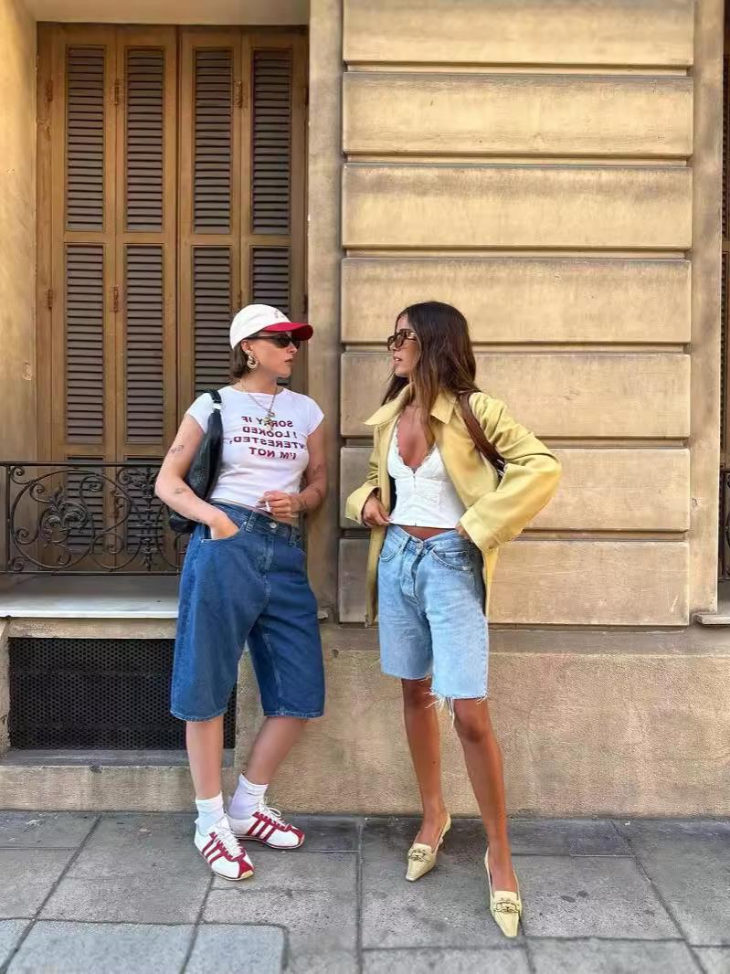 Women's Loose Jean Shorts Ivyshape