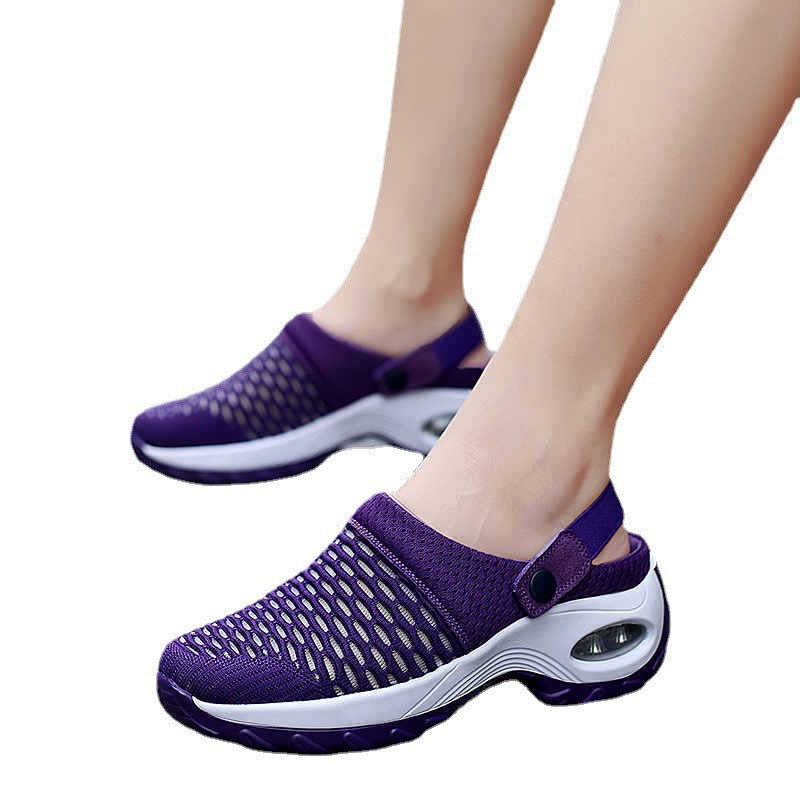 Women Breathable Leisure Shoes with Non-slip Sole and Mesh Upper Ivyshape