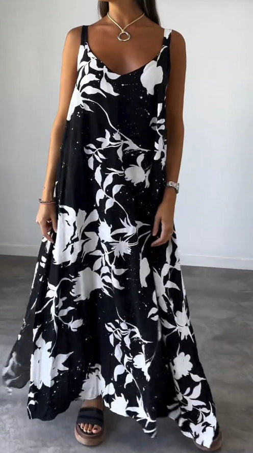 Women Flowing Floral Maxi Dress Ivyshape