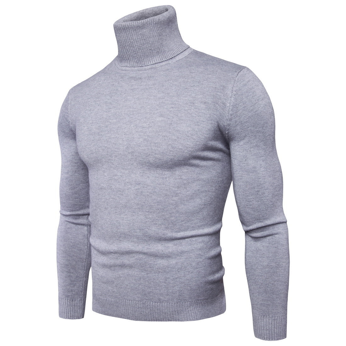 Men's turtleneck sweater made of fine merino wool Ivyshape