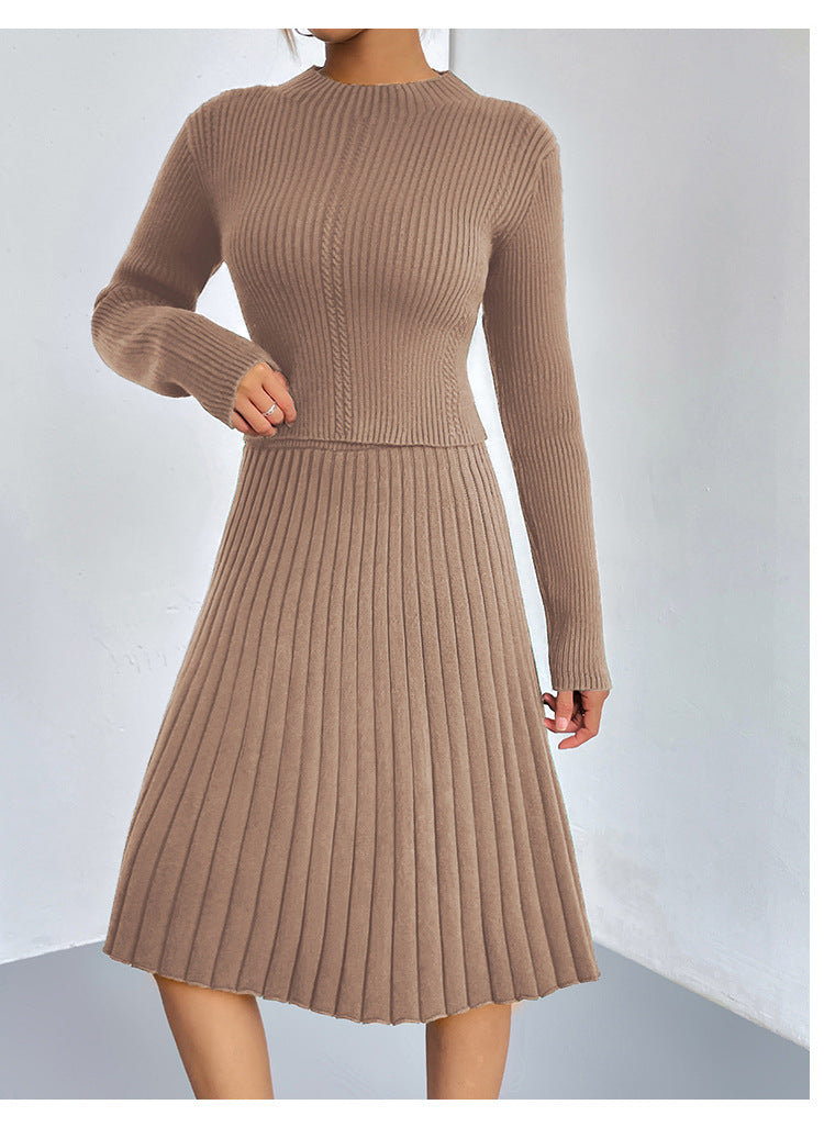 IvyShape | A-line skirt sweater set