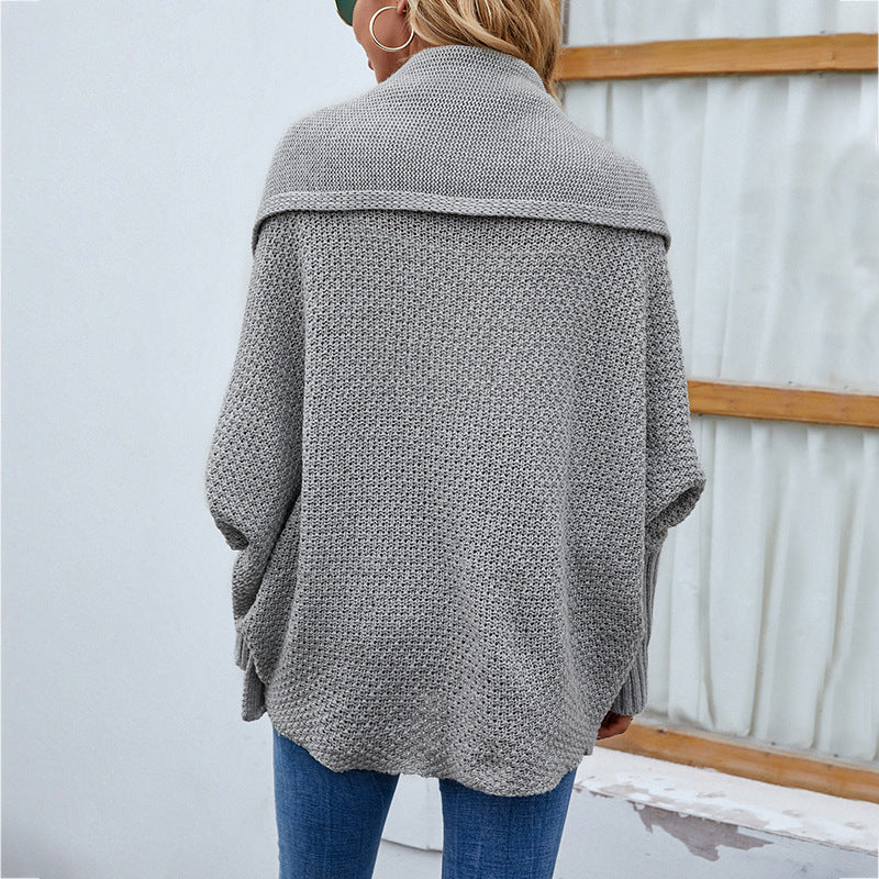 Women's cardigan with open cut and voluminous sleeves Ivyshape