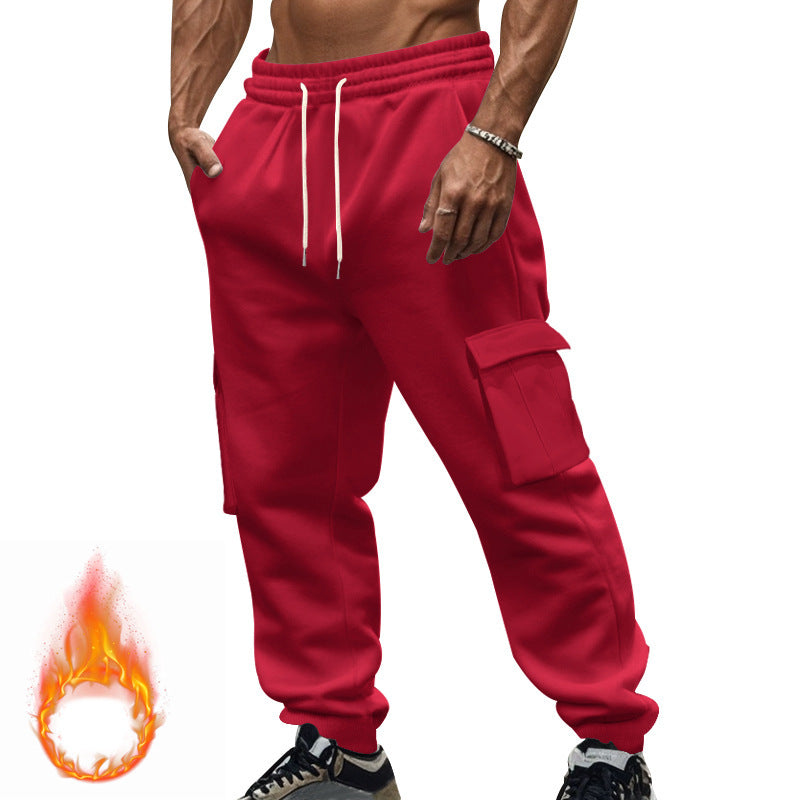 Men's cargo jogging pants with practical side pockets and adjustable drawstring Ivyshape