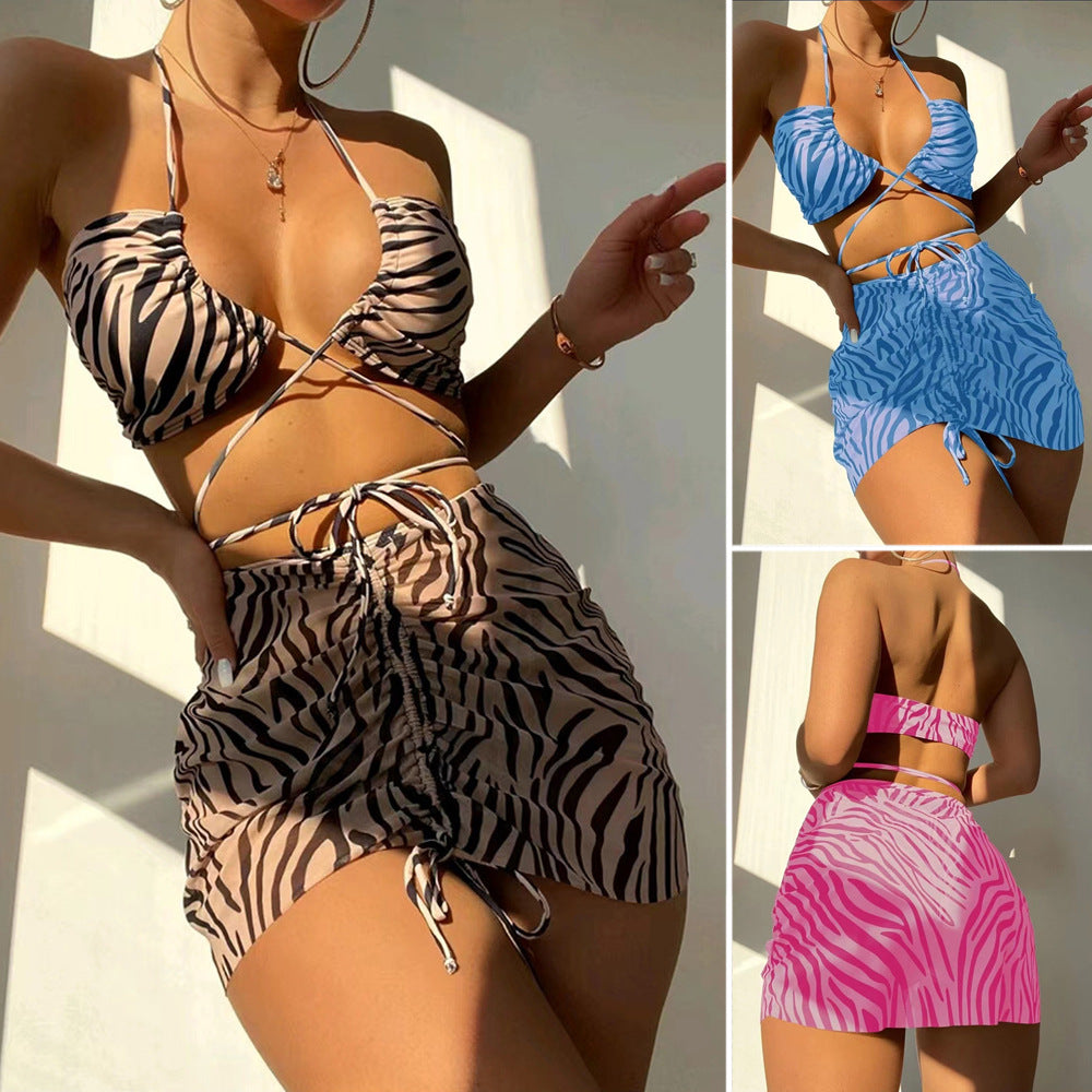 Ladies Bikiniset with transparent Beach Robe Ivyshape