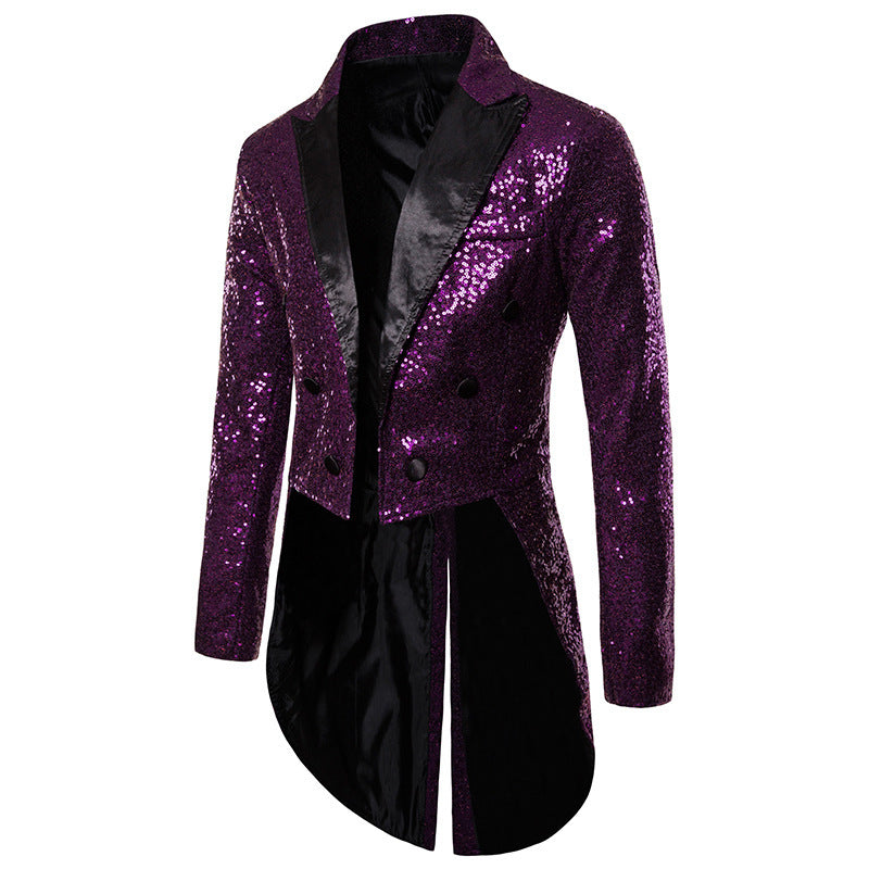 Men's glamorous sequin blazer with exclusive design Ivyshape