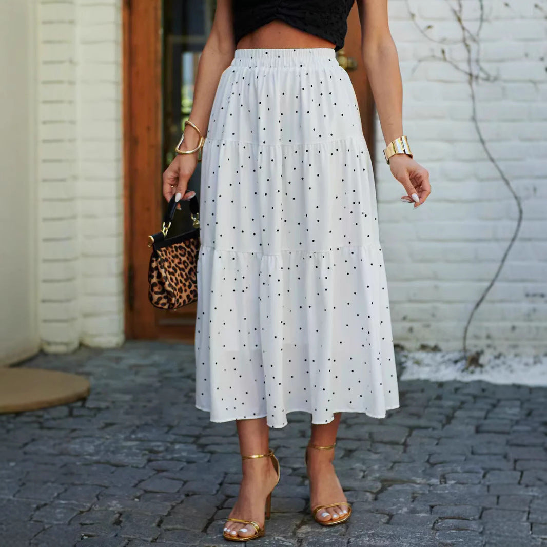 Women's Flowing Floral Print Midi Skirt Ivyshape
