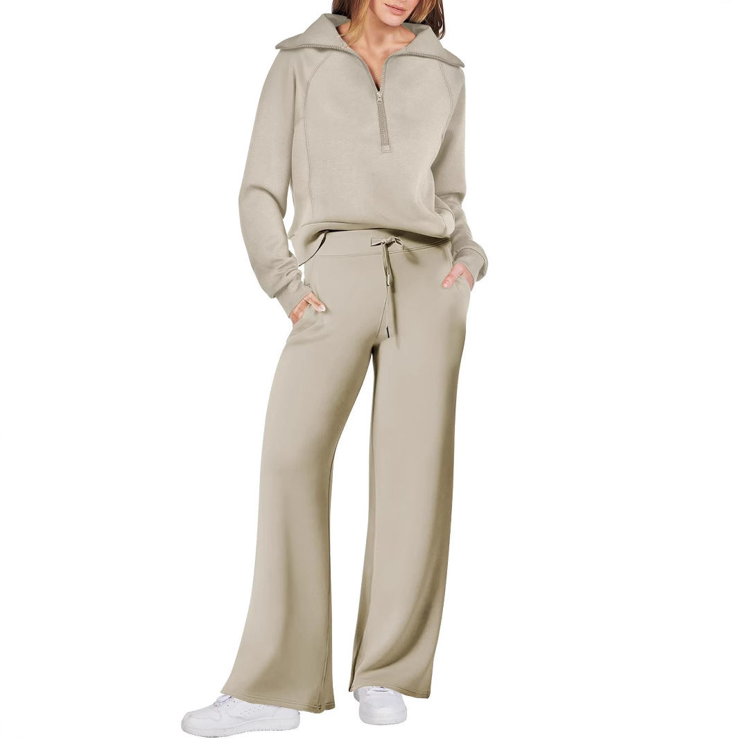 Women's leisure suit with high-quality zipper and comfortable fit Ivyshape
