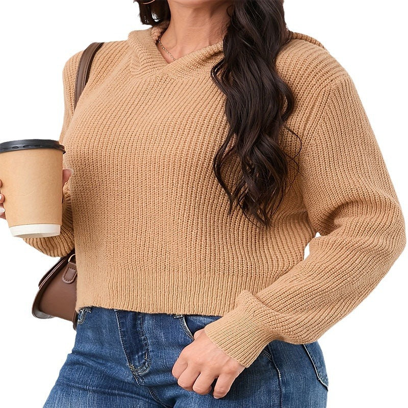 IvyShape | Casual Backless Long Sleeve Commuter Sweater