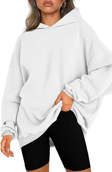 Ivyshape | Hooded Oversized Fleece Sweatshirt