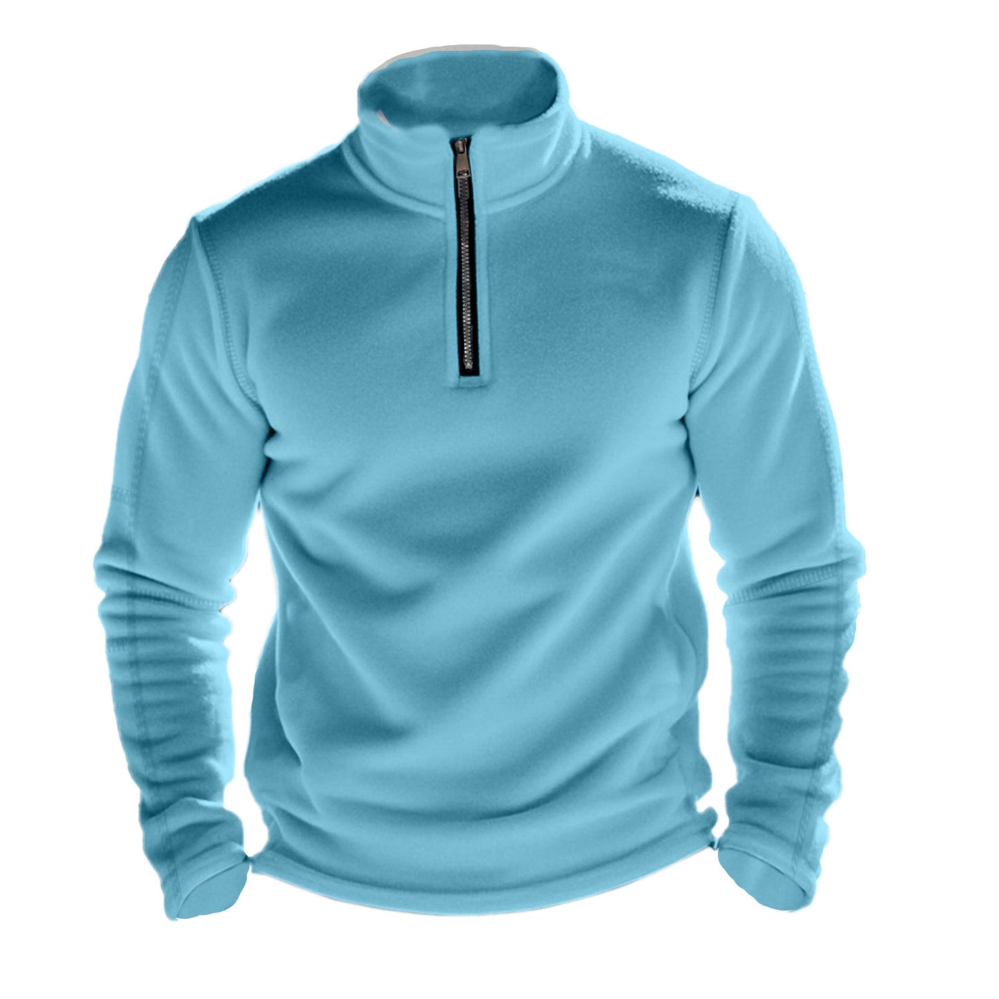 Men's Fleece Hoodie with Half Zip Ivyshape