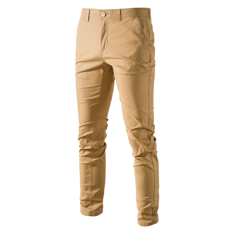 Men's chino pants with a slim fit and elastic waistband Ivyshape