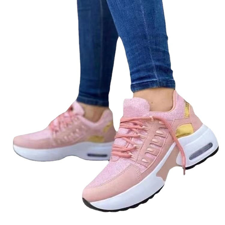 Women's Sporty Air Max Sneakers with Breathable Surface Structure Ivyshape