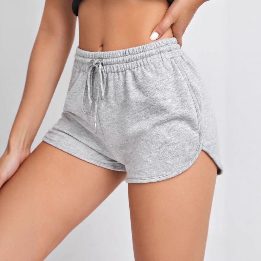 Women's comfortable leisure trousers with elastic waistband and adjustable drawstring Ivyshape